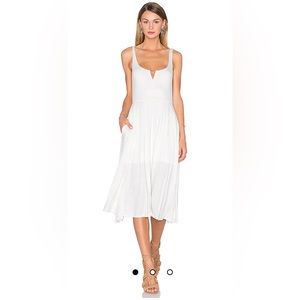 NWOT never worn! x REVOLVE Ella Tank Dress in Ivory by house of Harlow. small.